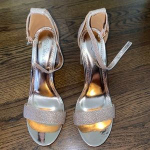 gold heels